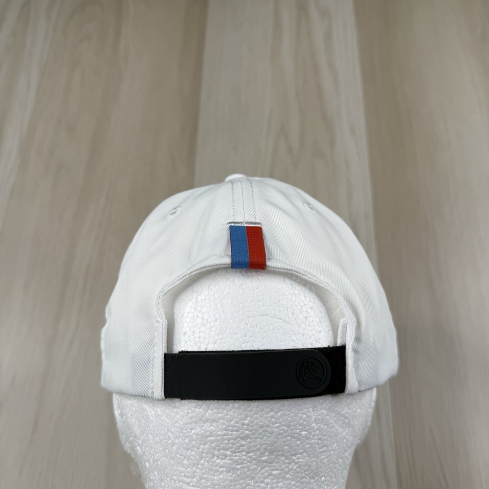 Rhoback Performance Strapback Hat White Houston Texas Logo Golf Cap - Picture 4 of 10